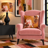 Abstract Painterly Velvet Cushion - Tan