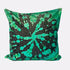Tie Dye Circle  Velvet Cushion - Black