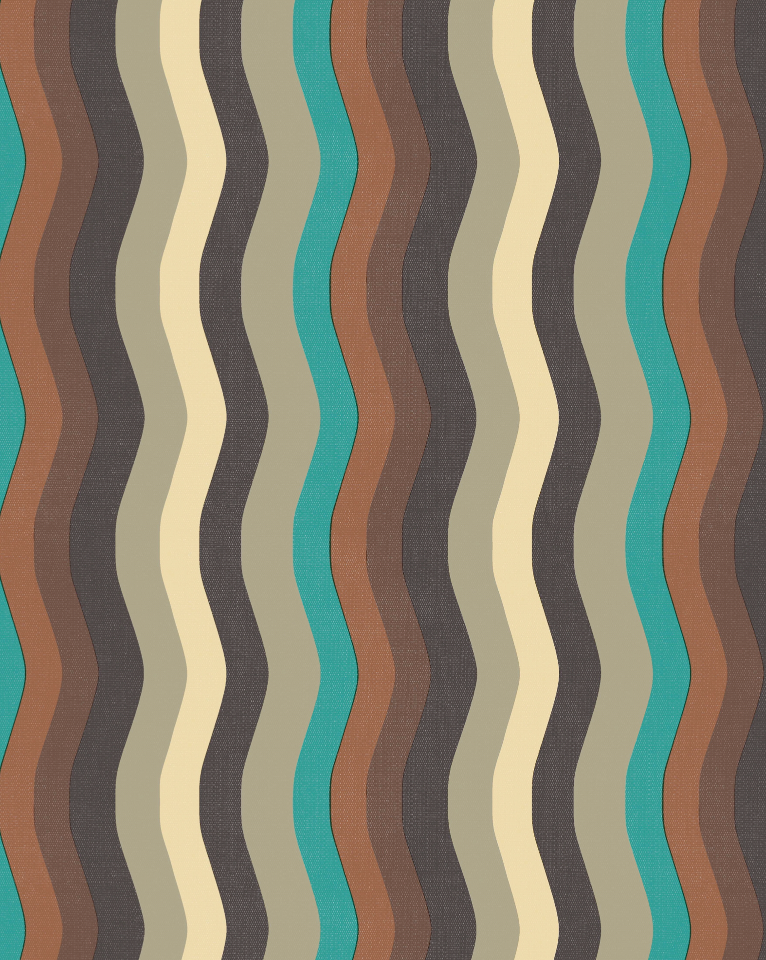 Wavy Stripe Wallpaper