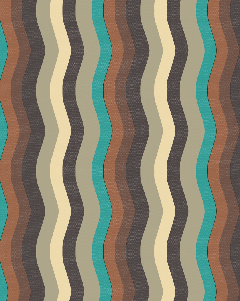 Wavy Stripe Wallpaper