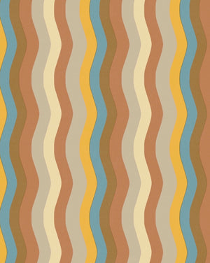 Wavy Stripe Wallpaper