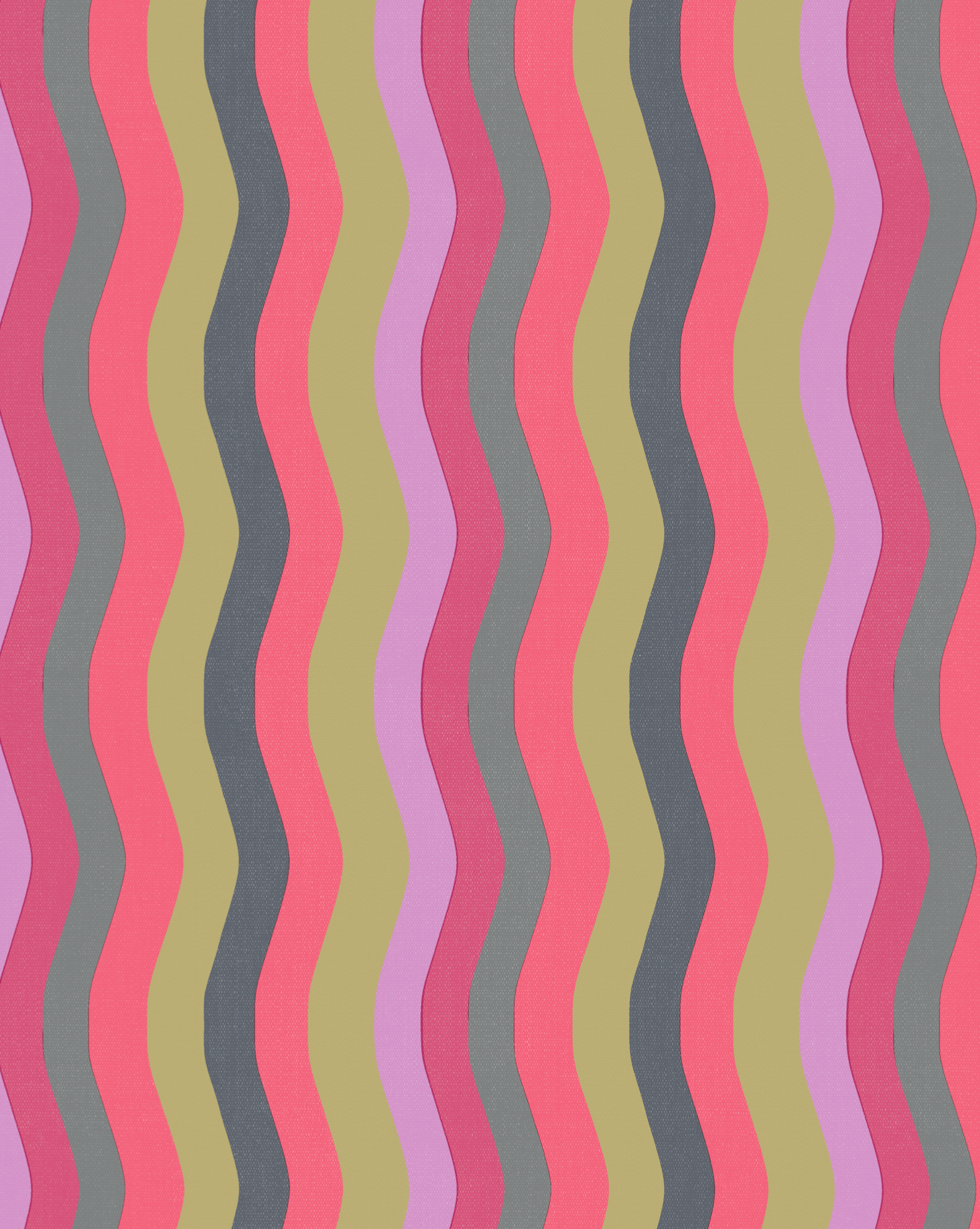 Wavy Stripe Wallpaper