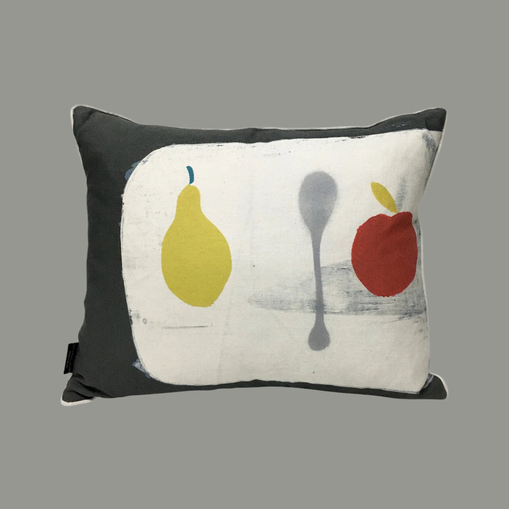 Naive Fruit -  Pear + Spoon Cushion