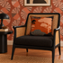 Cloud Tree Velvet Cushion - Burnt orange