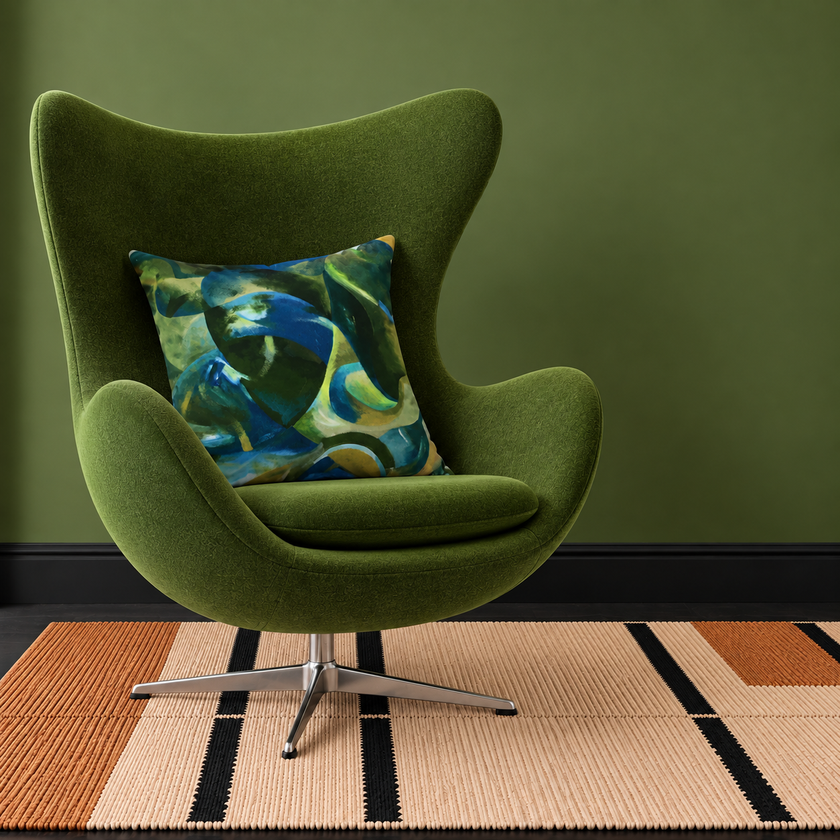 Strata Large Velvet Cushion