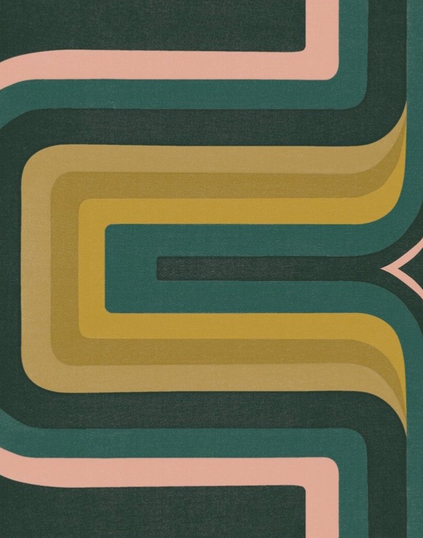 1970s Geometric Wallpaper