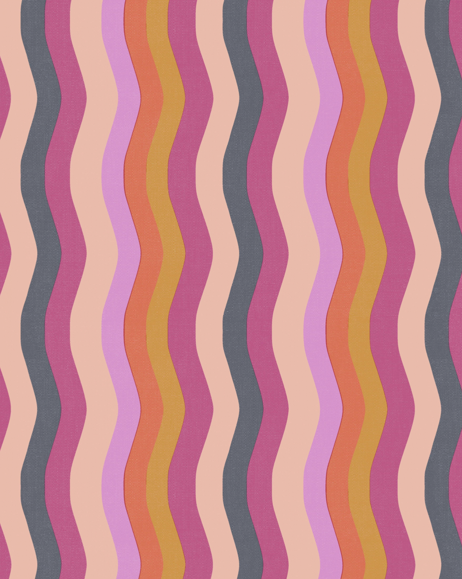 Wavy Stripe Wallpaper