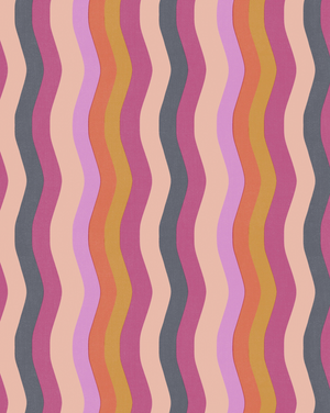 Wavy Stripe Wallpaper