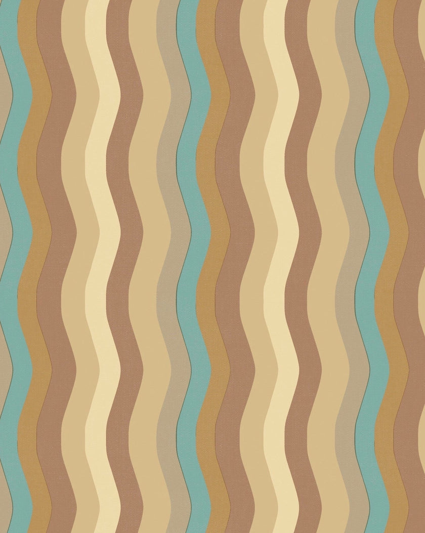 Wavy Stripe Wallpaper