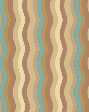 Wavy Stripe Wallpaper