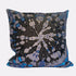 Tie Dye Circle  Velvet Cushion - Black