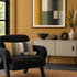 Combed Stripe Cushion - Mustard