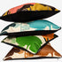 Cloud Tree Velvet Cushion - Ochre