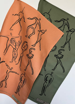 Dancers Linen Tea Towel