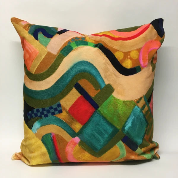 Connections Large Velvet Cushion