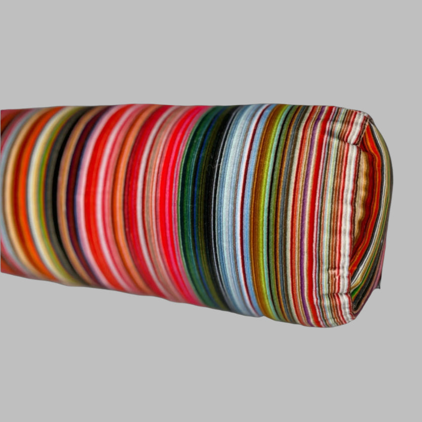 Fine Stripe Velvet bolster Cushion