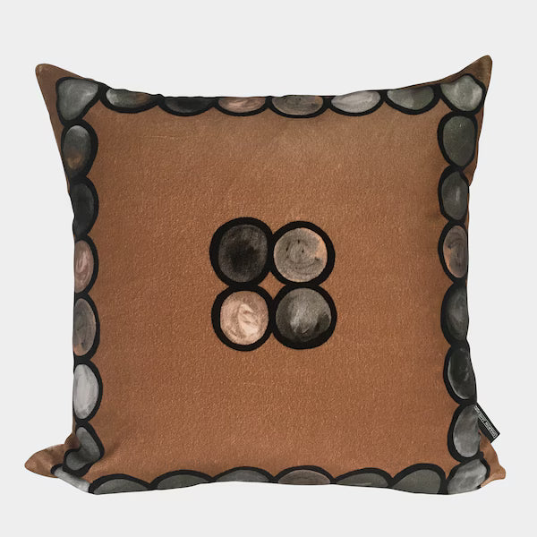 Ombré Circle Velvet Cushions
