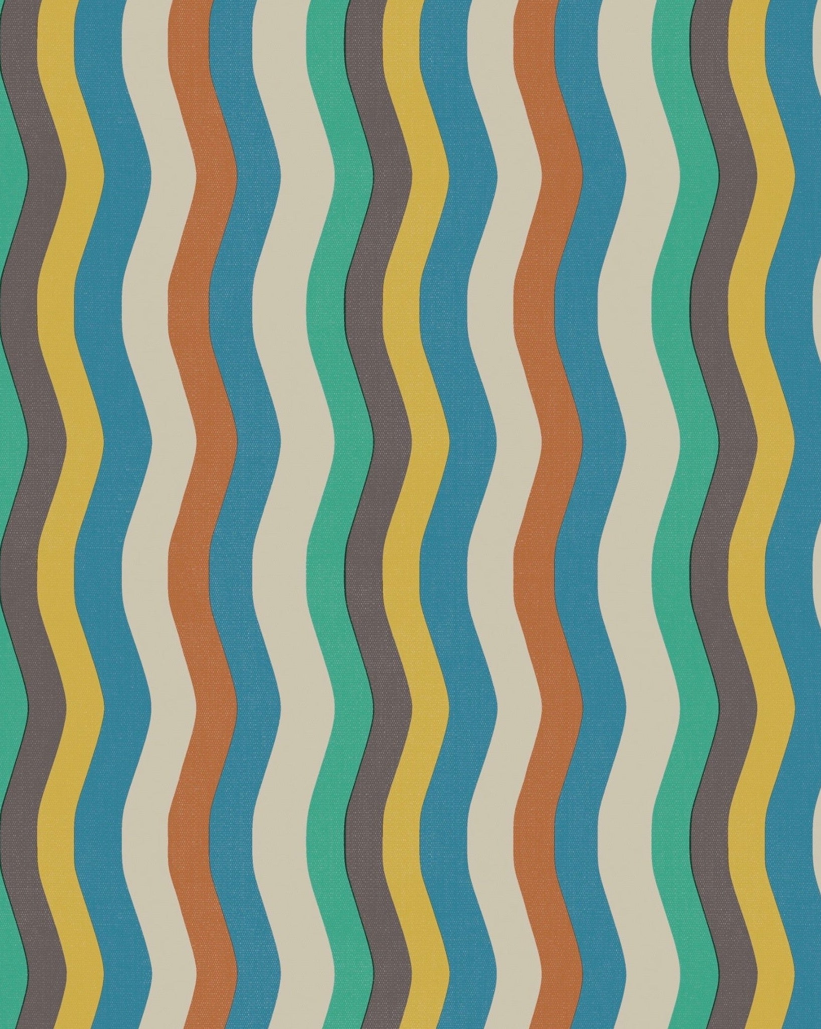 Wavy Stripe Wallpaper