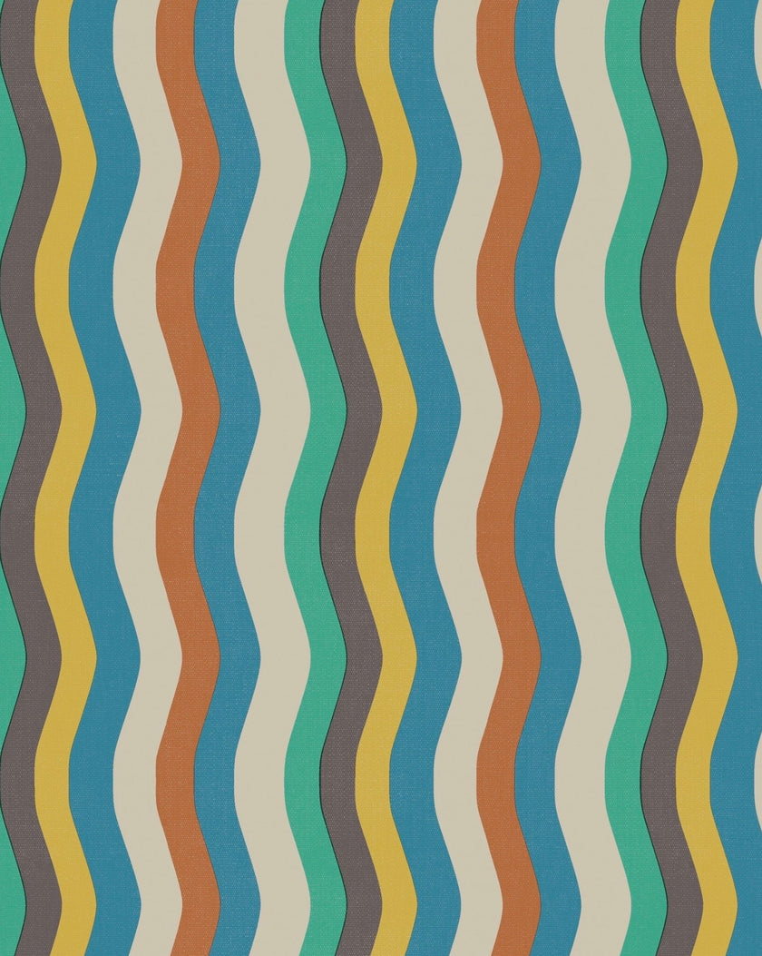 Wavy Stripe Wallpaper