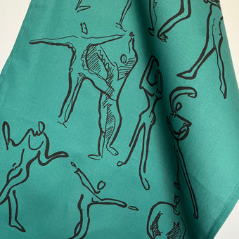 Dancers Linen Tea Towel