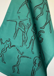Dancers Linen Tea Towel