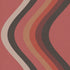 Broad Curvy Retro Stripe Wallpaper