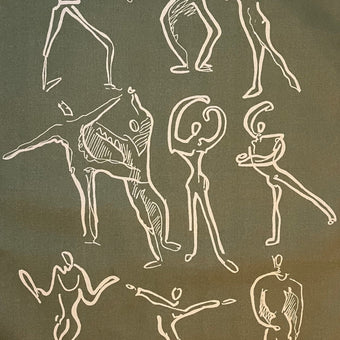 Dancers Linen Tea Towel