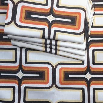 Retro Geometric Tea Towel