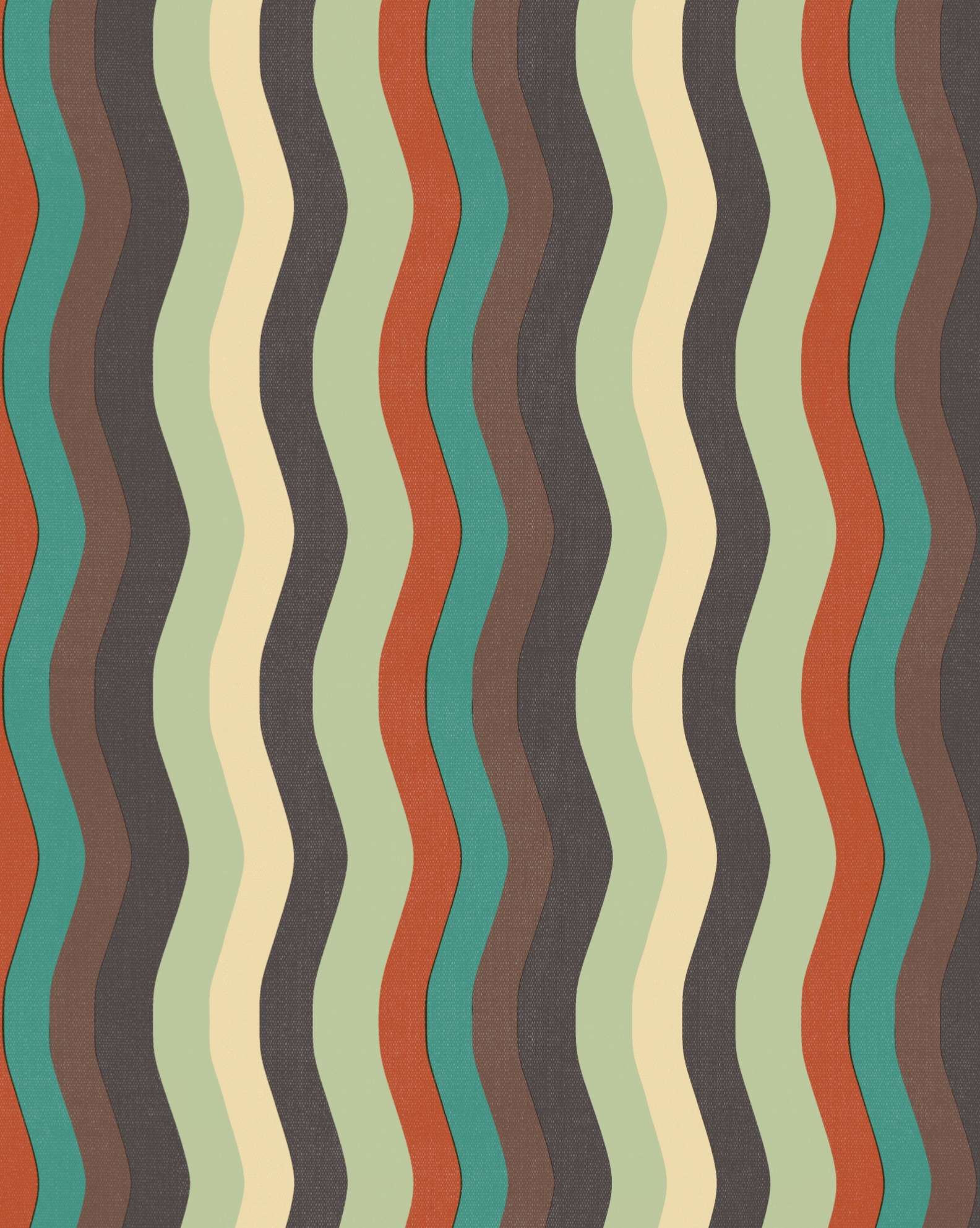Wavy Stripe Wallpaper