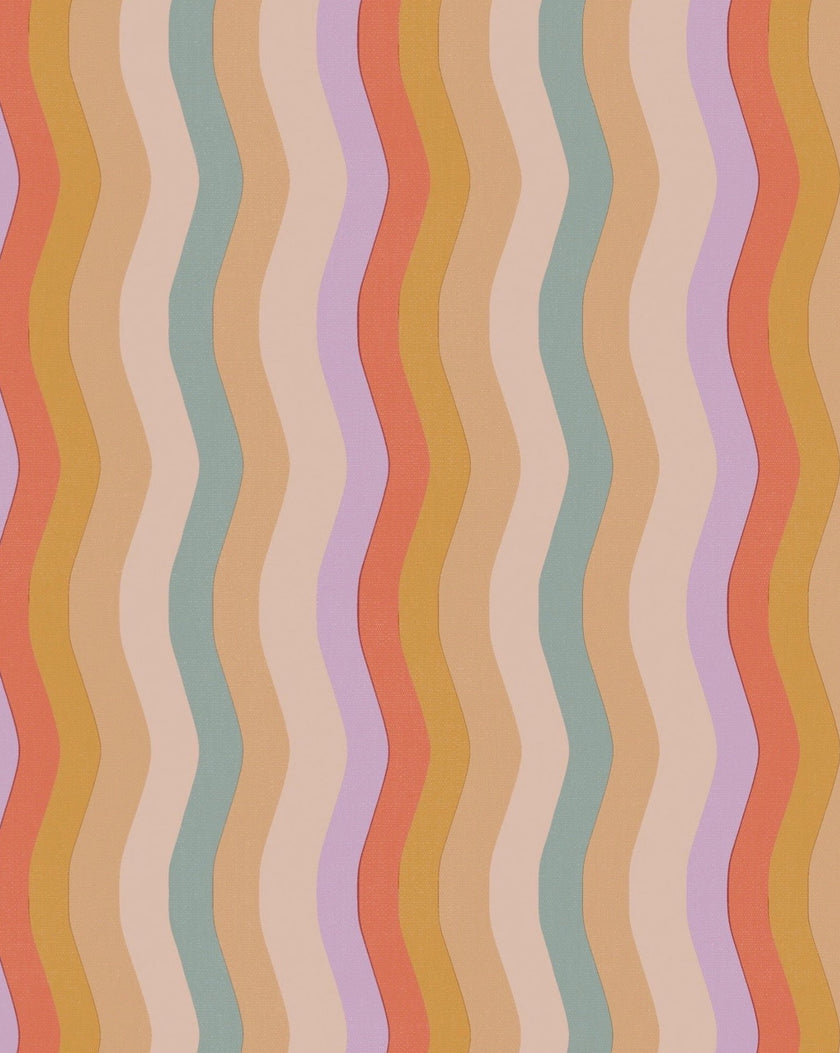 Wavy Stripe Wallpaper