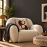 Retro Circle Large Velvet Cushion