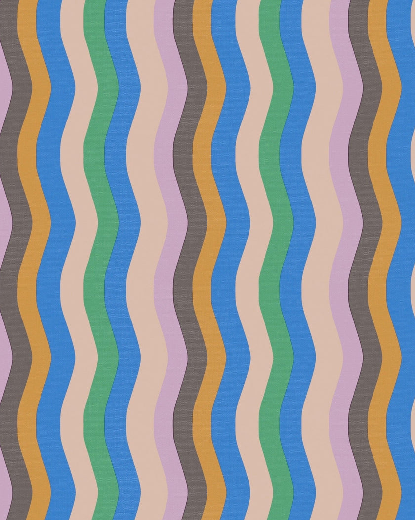 Wavy Stripe Wallpaper