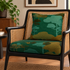 Cloud Tree Velvet Cushion - Teal