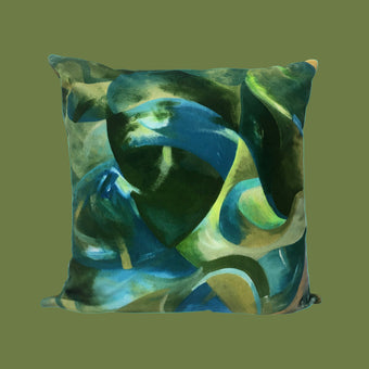 Strata Large Velvet Cushion