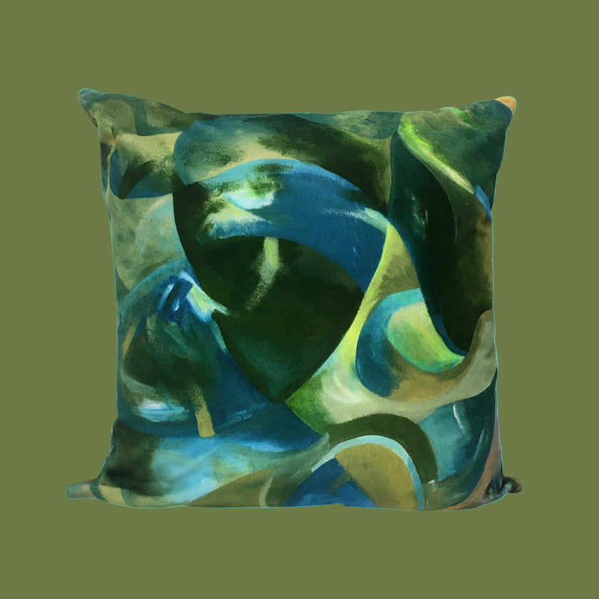 Strata Large Velvet Cushion
