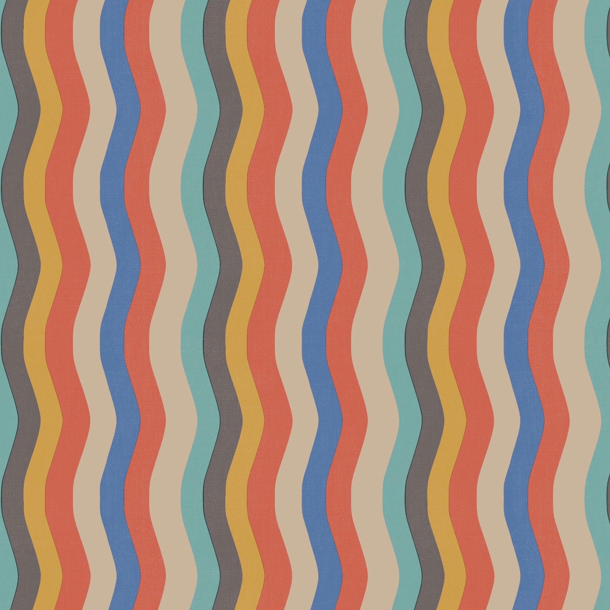 Wavy Stripe Wallpaper