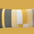 Combed Stripe Cushion - Yellow