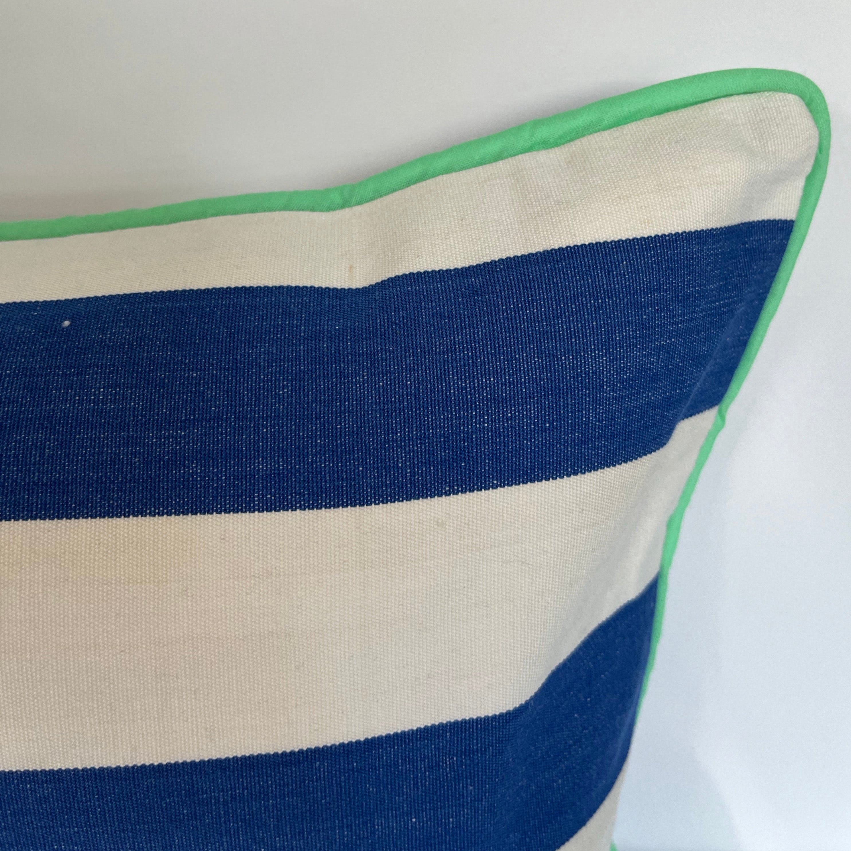 Striped Cushion - Blue