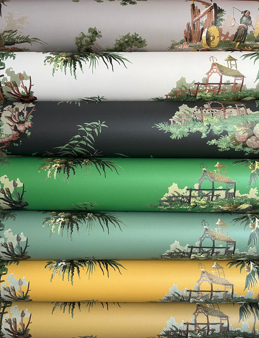 Vintage Oriental Wallpaper