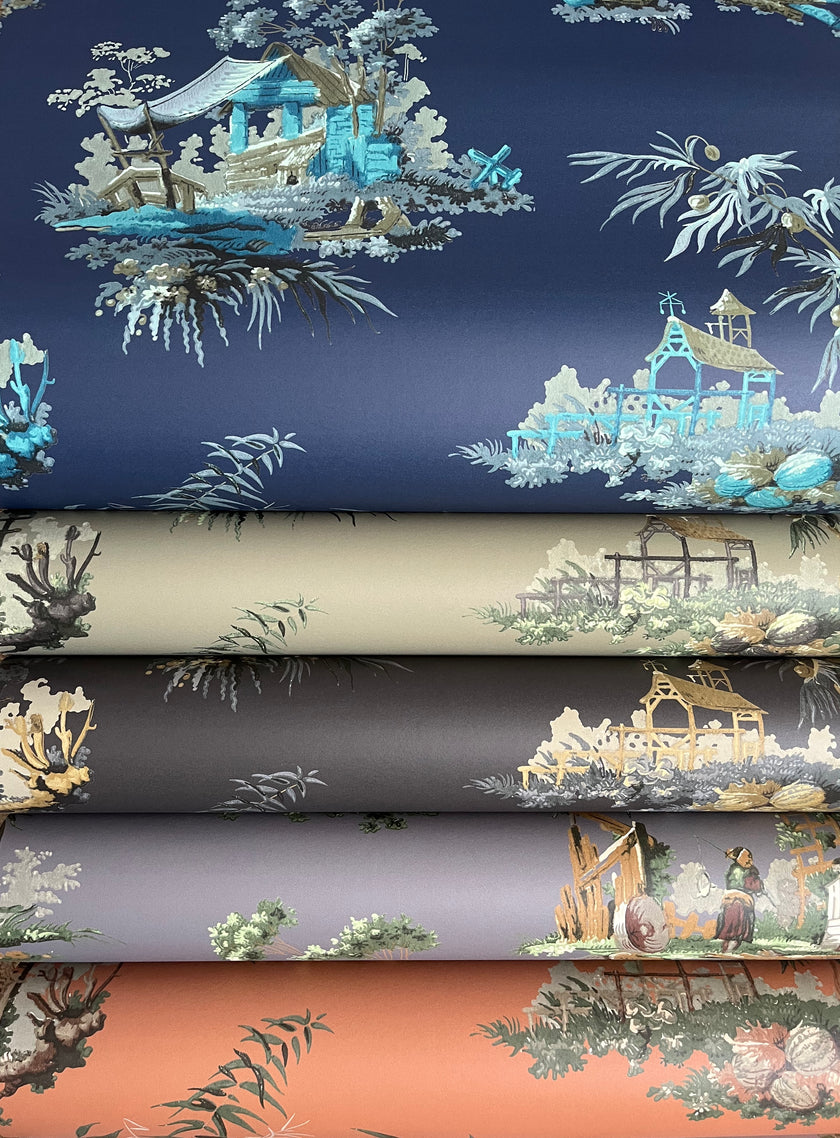 Vintage Oriental Wallpaper