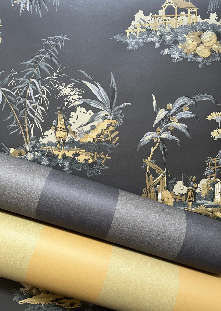 Vintage Oriental Wallpaper