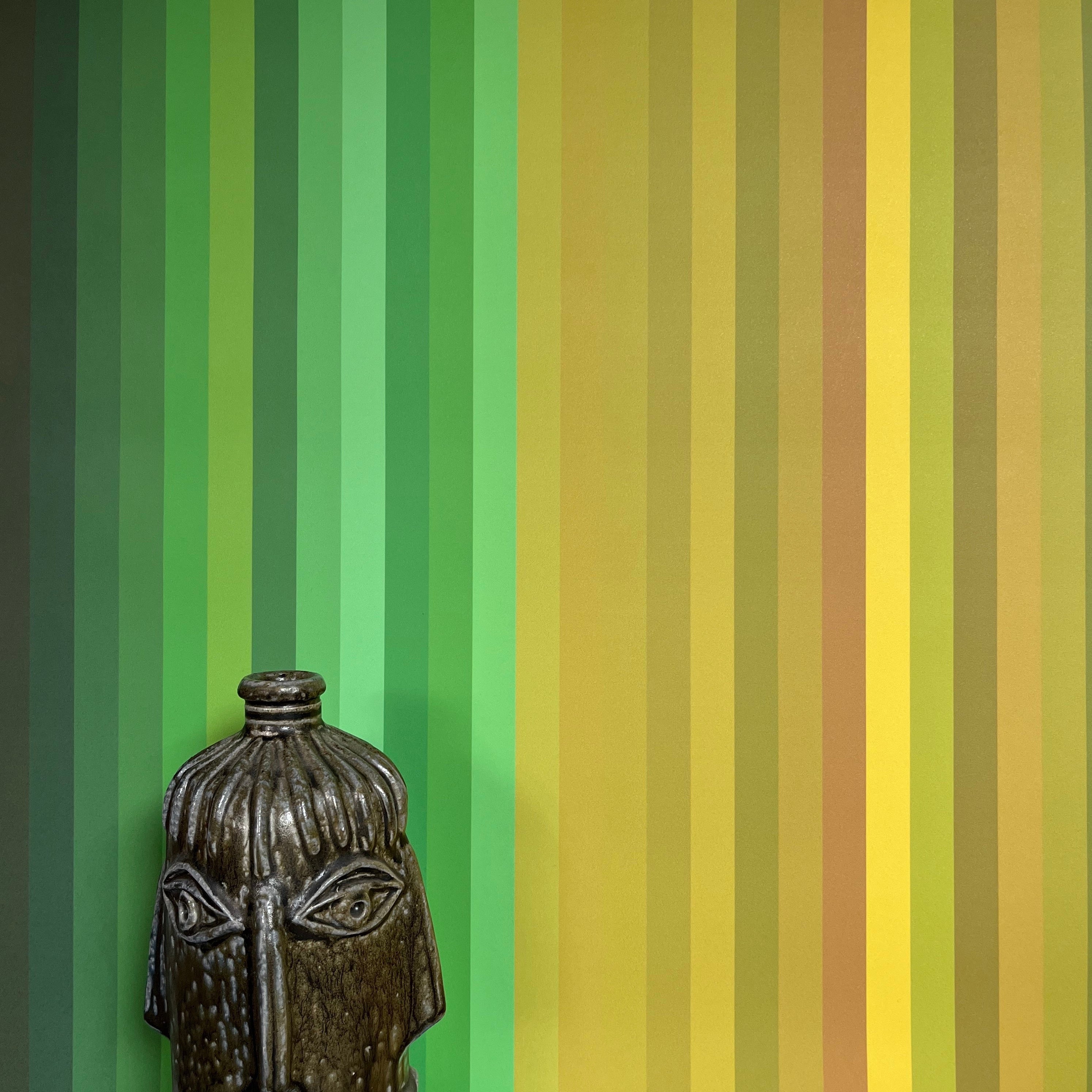 Tonal  Stripe Wallpaper - Yellow