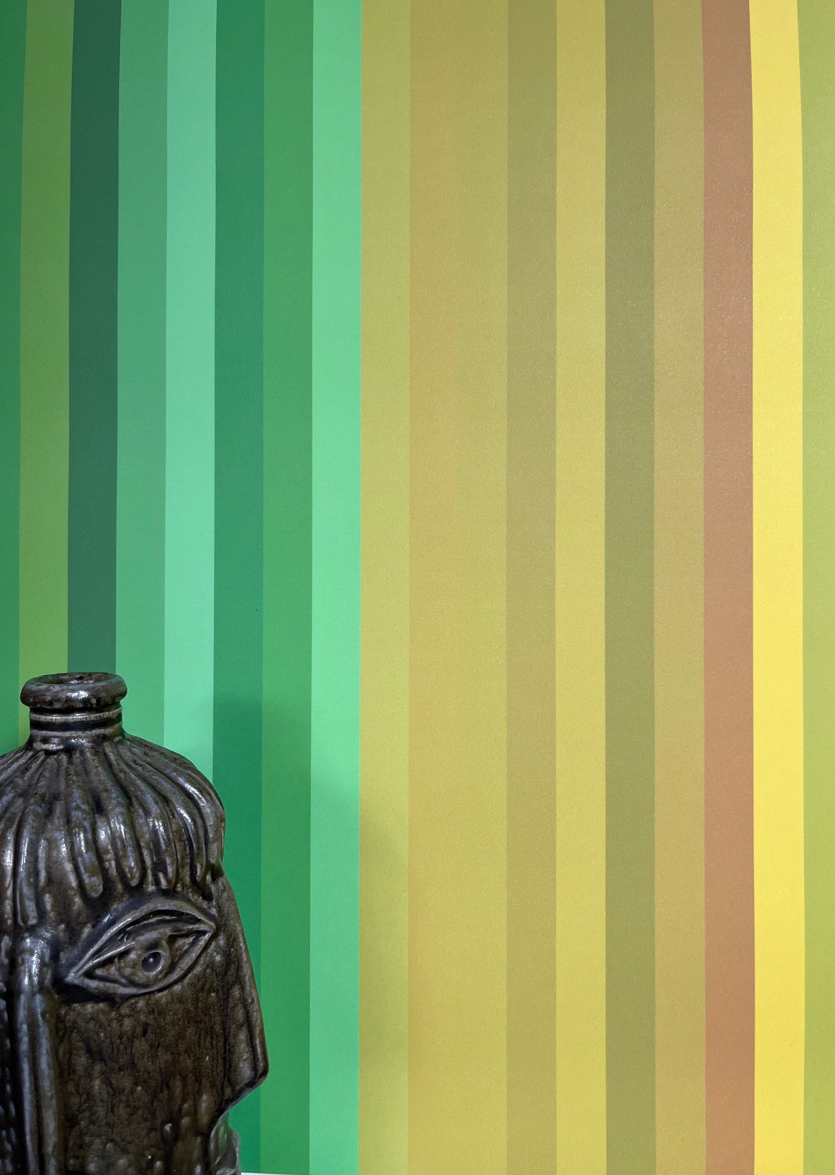 Tonal  Stripe Wallpaper - Yellow