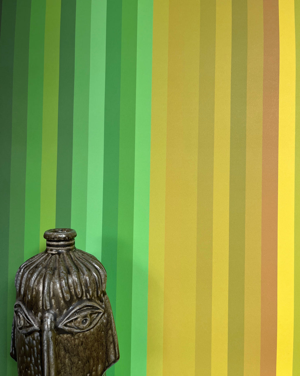 Tonal  Stripe Wallpaper - Yellow