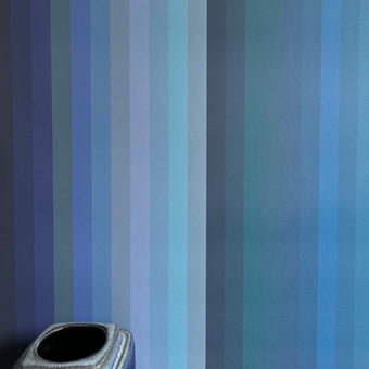 Tonal Stripe Wallpaper - Indigo