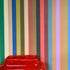Tonal Stripe Wallpaper - Coral