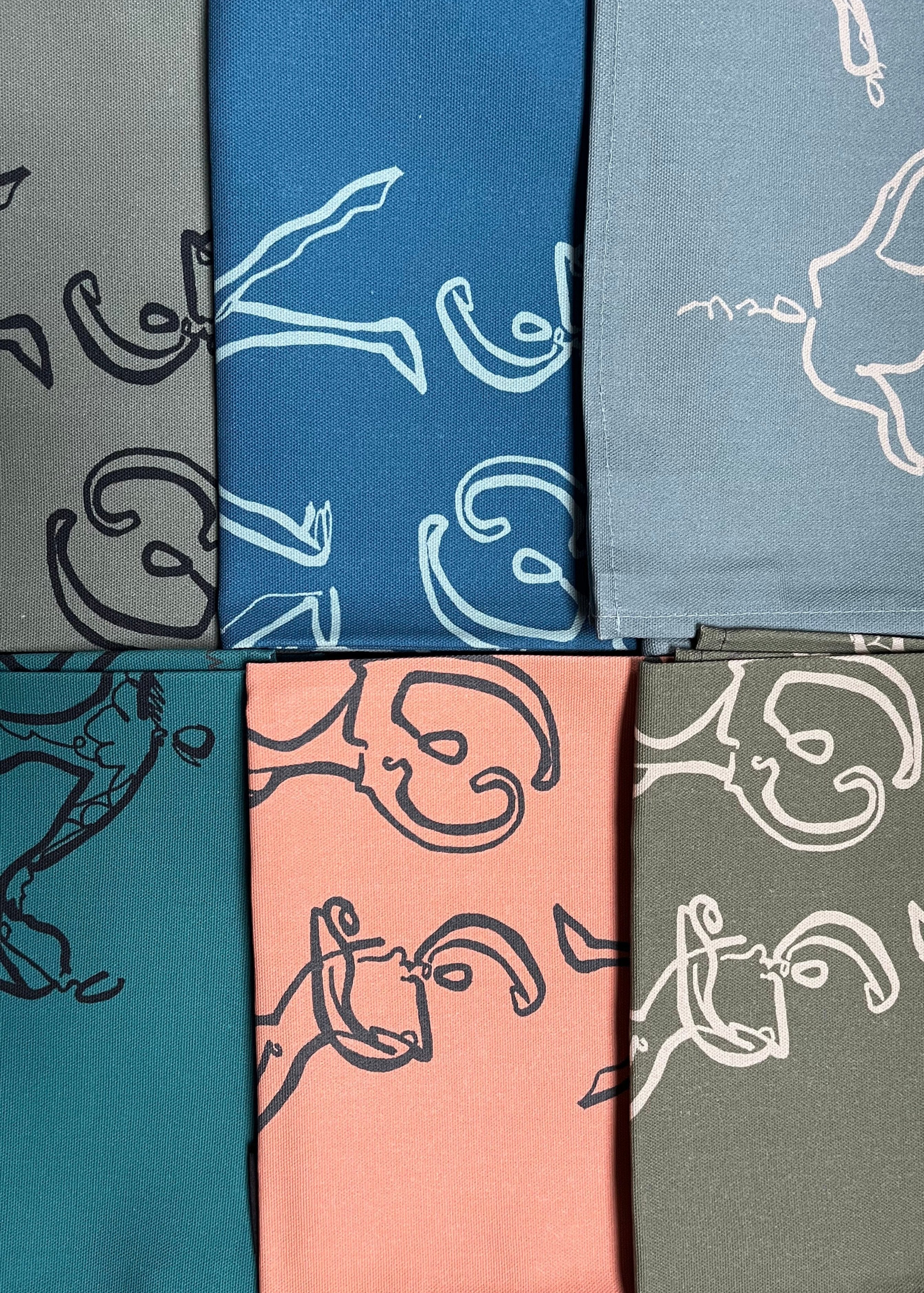 Dancers Linen Tea Towel