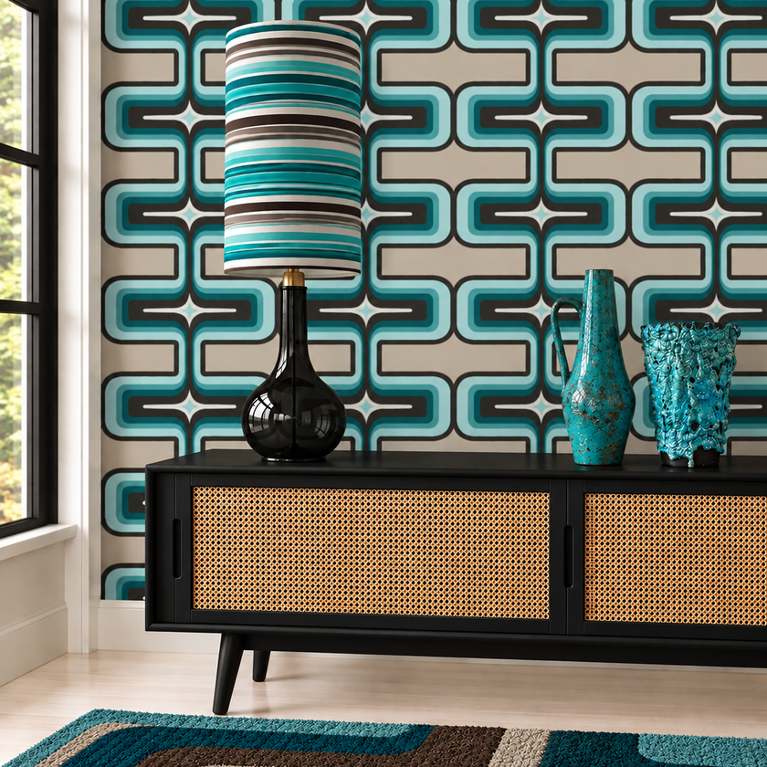 Retro Geometric Wallpaper