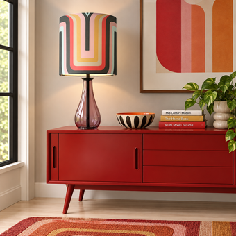 Retro geometric Lampshade