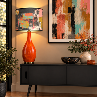 Painterly Abstract Lamp shade